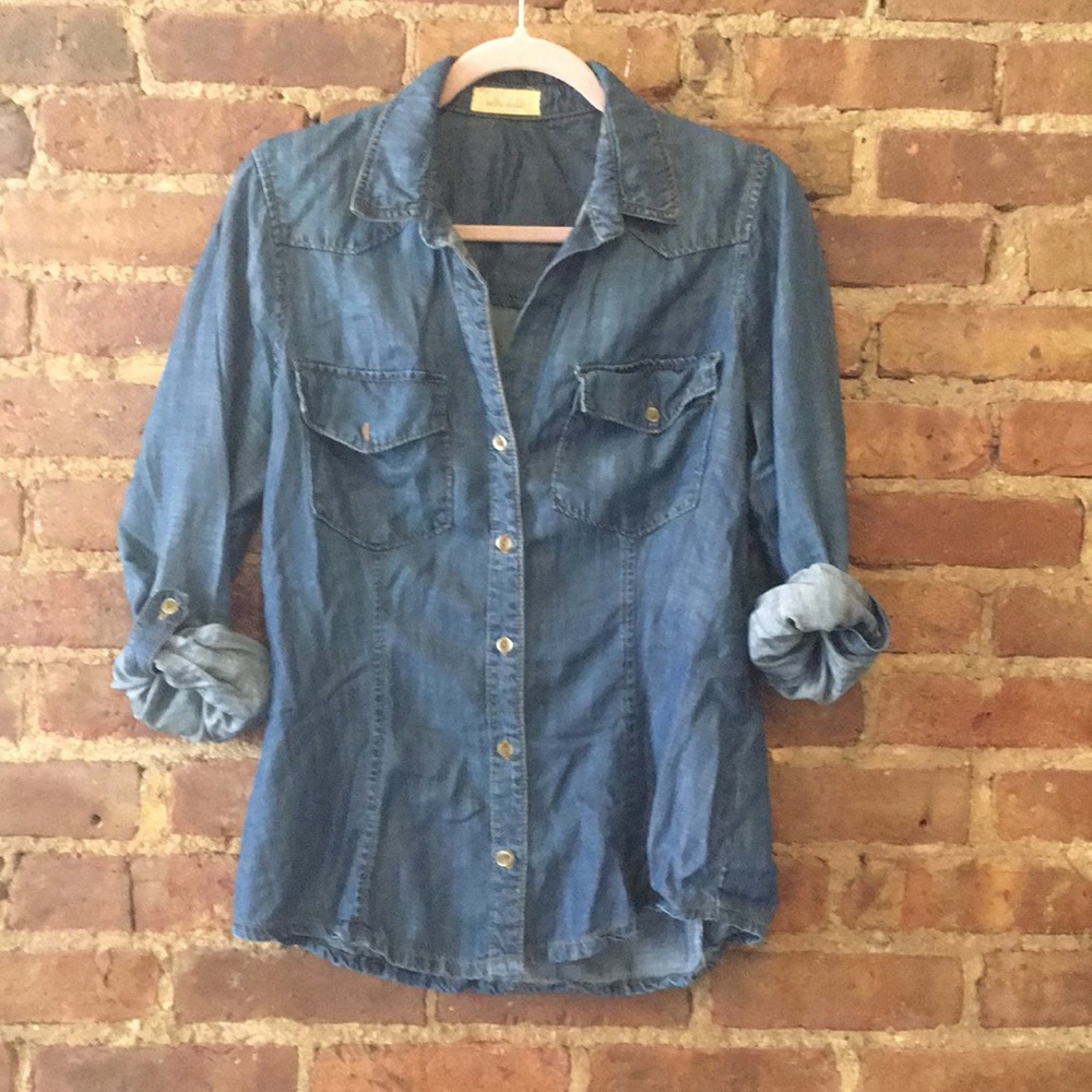 Fitted Chambray Button Down - image 1
